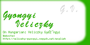 gyongyi veliczky business card
